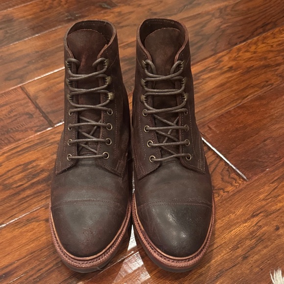 Meermin Dark Brown Leather Boots Size UK7 (US8)
